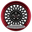 BORBET B black poliert-rot - 7,0x17, 4x100, ET30 |7x17| (497187)
