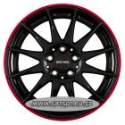 Ronal R54 black lackiert red - 6,5x15, 5x114,3, ET45 (54R5655.08X/MCR)