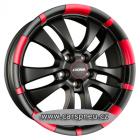 Ronal R59 matt black red - 7,5x17, 5x100, ET38 (59R7755.03X/MCR)