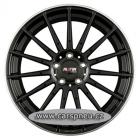 Platin P75 black poliert - 7,5x17, 5x112, ET35