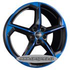 RONAL R66 black lackiert blue - 8,0x19, 5x112, ET44 |8x19| (66R9805.273/9712)