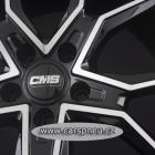 CMS C33 black poliert - 8,0x19, 5x112, ET57 |8x19| (C33 809 57 98S DB)