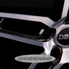 DBV 5DS 005 black poliert - 7,0x17, 5x100, ET48 |7x17| (DE7II48BGP)