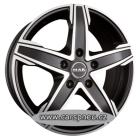 MAK King 5 matt black poliert - 6,5x16, 5x114,3, ET45 (F65605KIB45FN2Y)