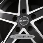 MAK King 5 matt black poliert - 6,5x16, 5x114,3, ET45 (F65605KIB45FN2Y)