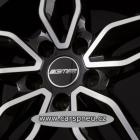 GMP Fasten black poliert - 7,5x17, 5x114,3, ET40 (FSTN75174020927I)