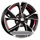 MAM RS6 7,0x16 5x100 ET38 černá leštěná červená |7x16| (alu kolo - MAMRS67016510038BFPRI)