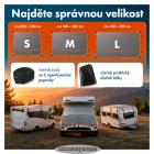 Ochranná plachta proti kroupám | PERMA PROTECT Universal | pro obytné vozy a karavany | velikost L (350 × 290 cm) | ochrana do 1,9 cm (WALSER 41165)