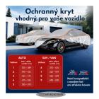 Ochranná plachta proti kroupám a UV záření EPE SUN PROTECT | velikost 5 (XXL) CAR | ochrana do 2,3 cm (WALSER 41223)