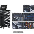 Dílenský vozík s nářadím | Profi Standard Maxi | 12 zásuvek | 263 ks nářadí (BGS Technic, 4088)