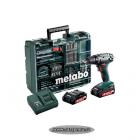 AKU vrtačka-šroubovák 18 V, 2Ah + mobilní dílna 74ks - Metabo (602207880)